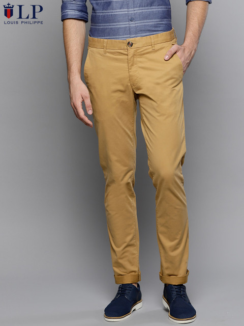 

Louis Philippe Sport Men Khaki Slim Fit Solid Chinos