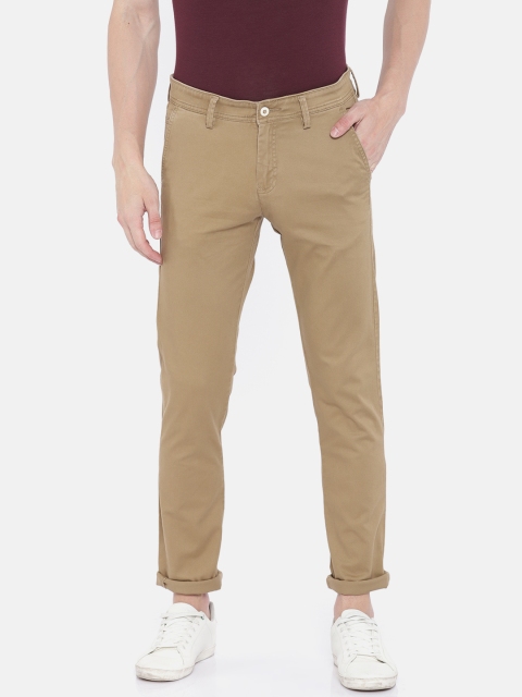 

Allen Solly Men Khaki Slim Fit Solid Chinos