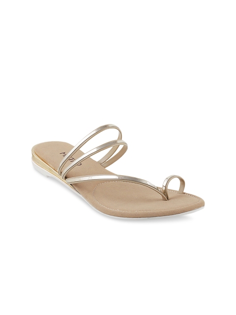 

Metro Women Beige Solid Synthetic One Toe Flats