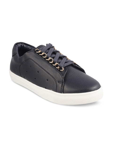 

Metro Women Navy Blue Solid Sneakers