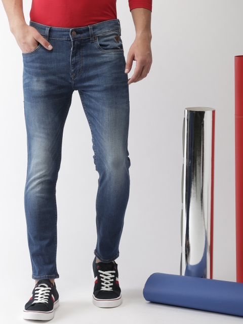 

Harvard Men Blue Skinny Fit Mid-Rise Clean Look Stretchable Jeans