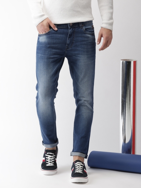 

Harvard Men Blue Skinny Fit Mid-Rise Clean Look Stretchable Jeans