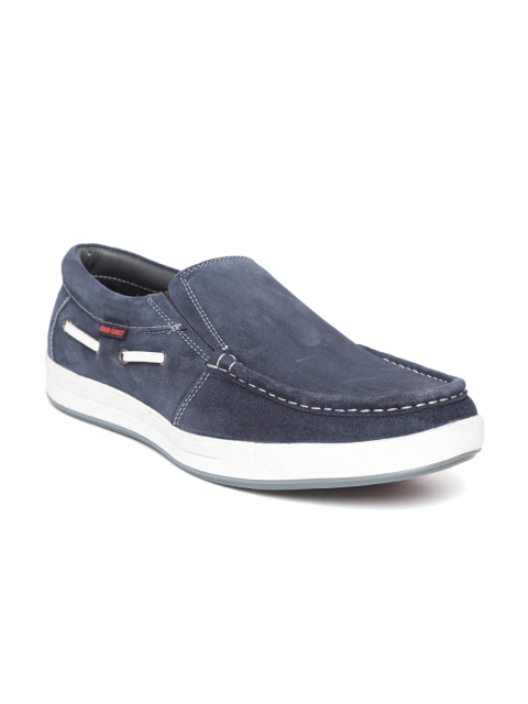 

Red Chief Men Navy Blue Suede Slip-On Sneakers