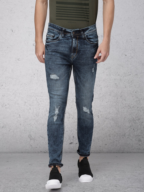 

Ecko Unltd Men Blue Skinny Fit Mid-Rise Mildly Distressed Stretchable Jeans