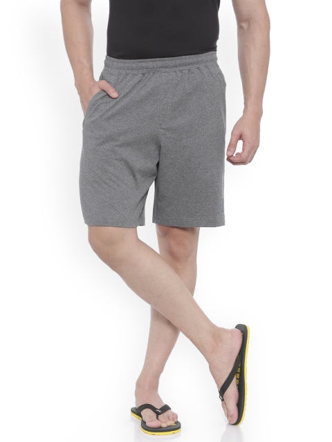 

Bitz Men Grey Melange Printed Lounge Shorts EBA005