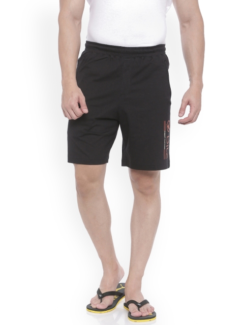 

Bitz Men Black Printed Lounge Shorts EBA005