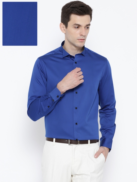 

Blackberrys Men Blue Slim Fit Solid Formal Shirt