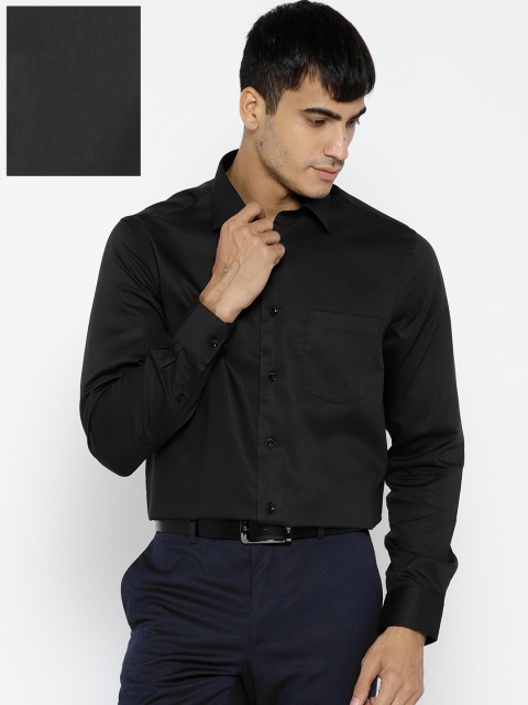 

Blackberrys Men Black Slim Fit Solid Formal Shirt