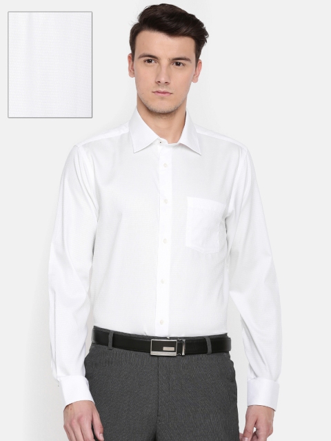 

Blackberrys Men White Smart Regular Fit Self-Design Formal Shirt