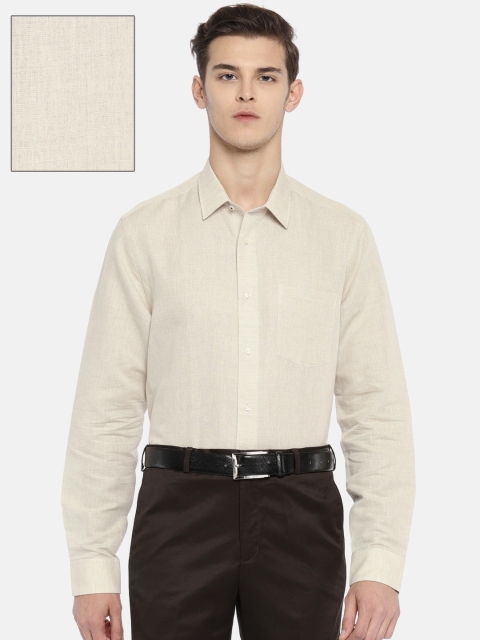 

Blackberrys Men Beige Smart Regular Fit Solid Casual Shirt