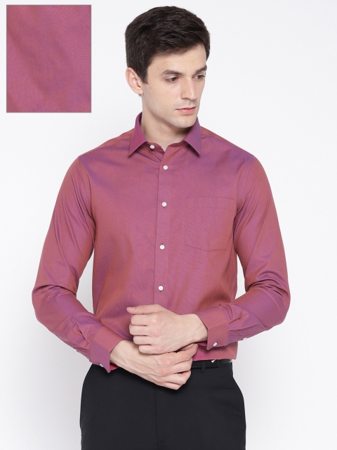 

Blackberrys Men Pink Slim Fit Solid Partywear Shirt