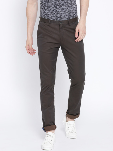 

Blackberrys Men Brown Regular Fit Solid Chinos