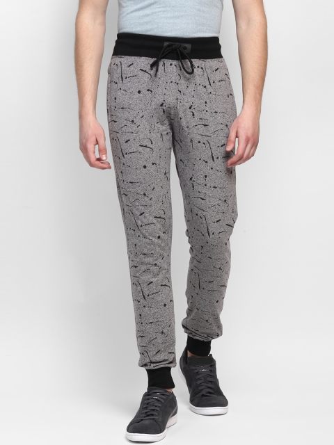 

MKH Men Grey Printed Slim Fit Joggers