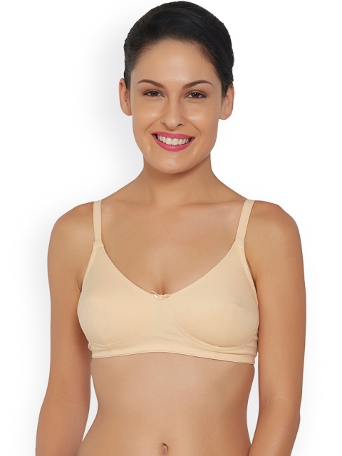 

Libertina Beige Solid Non-Wired Non Padded T-shirt Bra