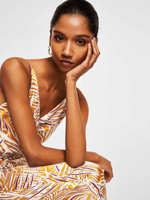 

MANGO Multicoloured Printed Basic Jumpsuit, Multi
