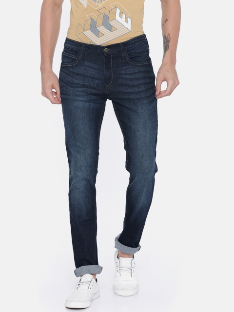 

Lee Men Blue Skinny Fit Mid-Rise Clean Look Jeans