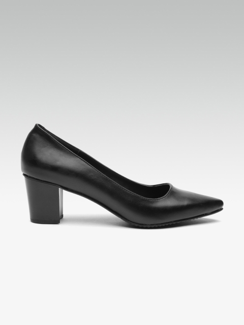 

HEATWAVE Women Black Solid Pumps