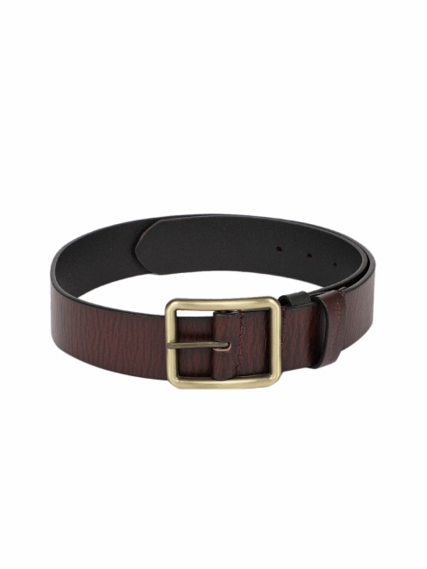 

Levis Men Brown Genuine Leather Textured Belt