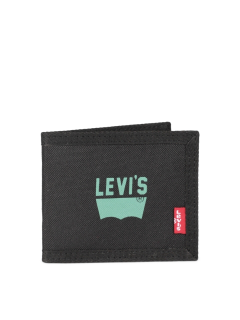 

Levis Men Black & Green Printed Two Fold Wallet