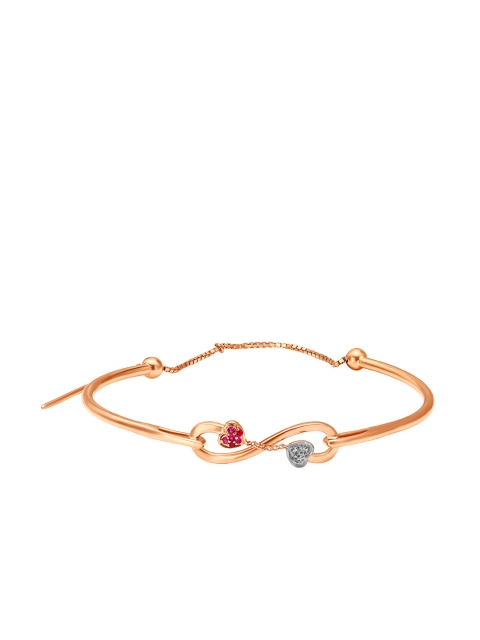 

Mia by Tanishq 14KT Rose-Gold Studded Bangle with Topaz
