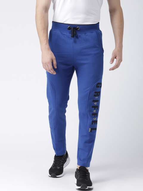 

GRIFFEL Men Blue Solid Track Pants