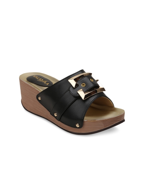 

VALIOSAA Women Black Solid Peep Toes