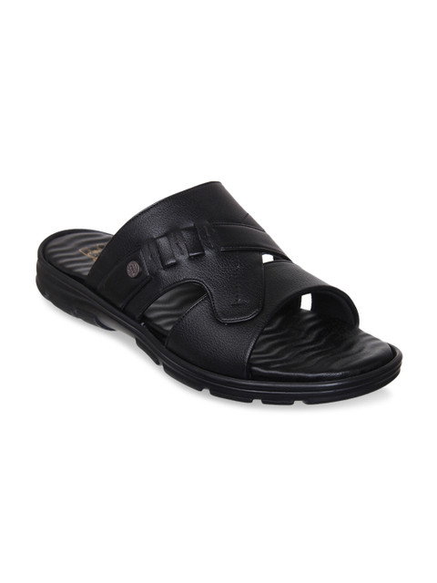 

Duke Men Black Solid Slip-On