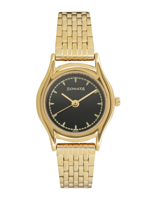 

Sonata Essentials Women Gold Analogue watch NL87020YM02