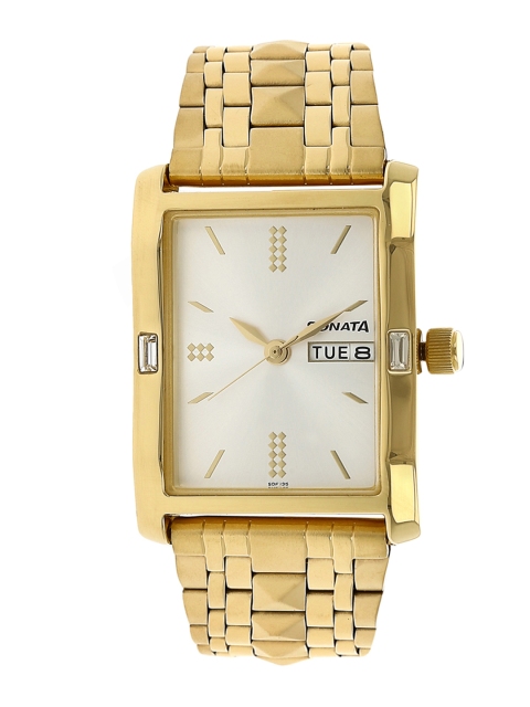 

Sonata Men Gold-Toned Analogue Watch NK7115YM03