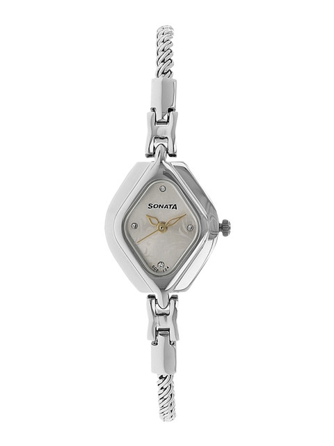 

Sonata Women Silver-Toned Analogue Watch NK87010SM01