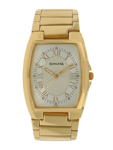 

Sonata Men Gold-Toned Analogue Watch NK7998YM01