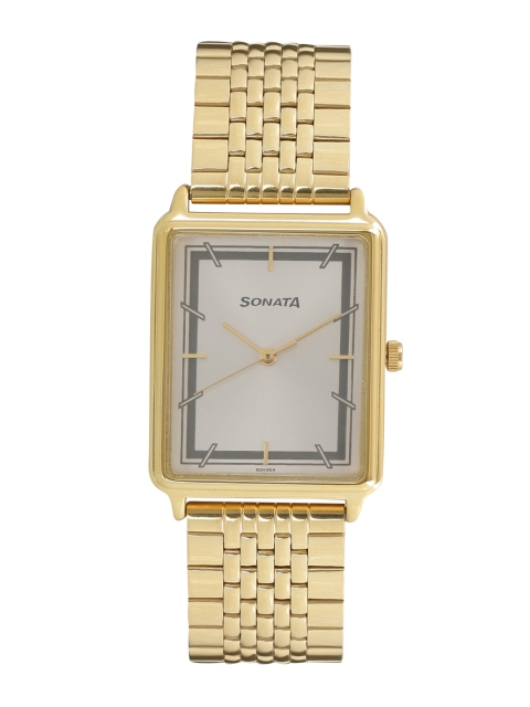 

Sonata Essentials Men White Analogue watch NL77084YM02