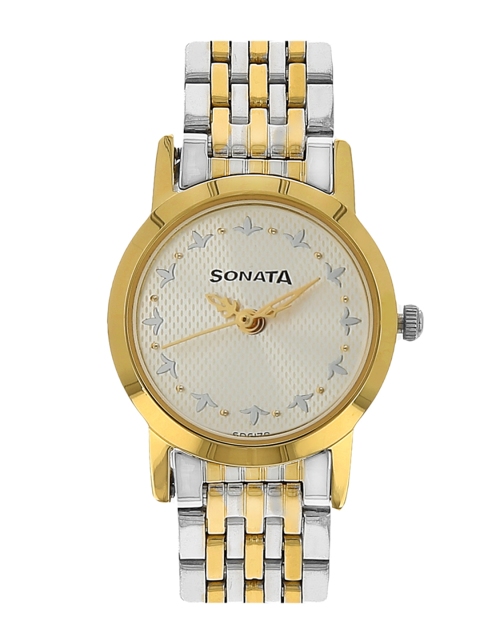 

Sonata Women Gold-Toned & Silver-Toned Analogue Watch