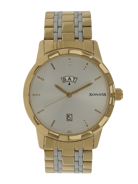 

Sonata Men Silver-Toned Analogue Watch NK7113BM01