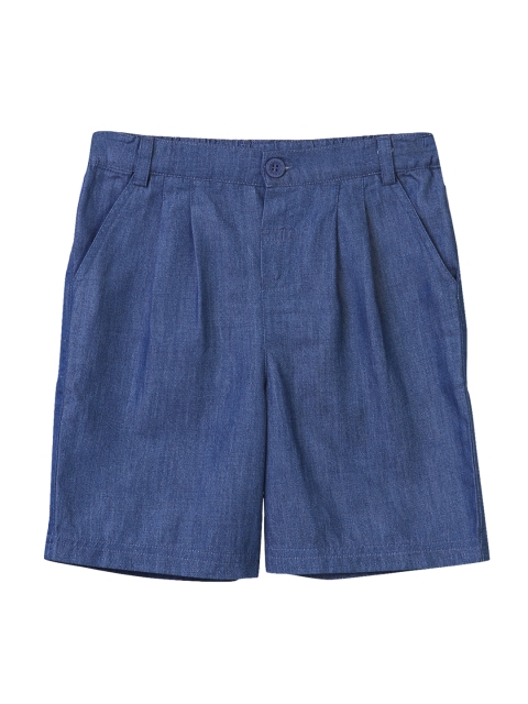 

Beebay Girls Blue Solid Regular Fit Regular Shorts