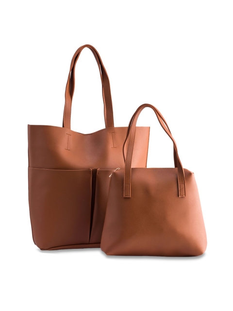 

LEGAL BRIBE Tan Solid Tote Bag