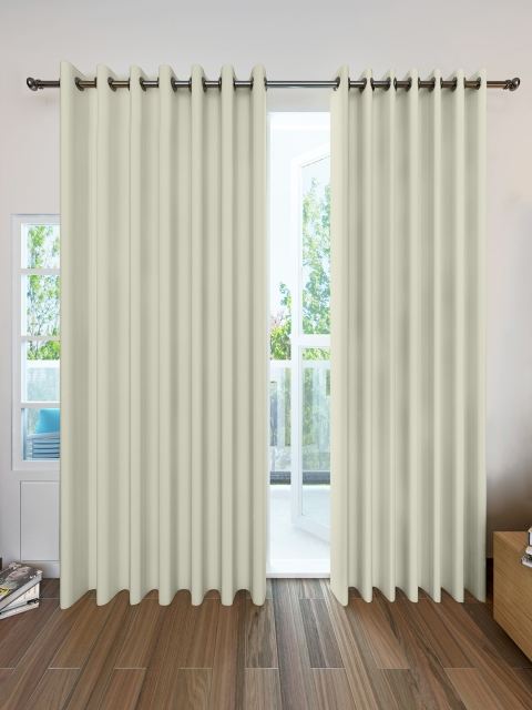 

Divine Casa Beige Black Out Door Curtains