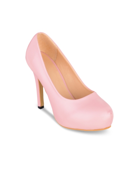 

Sherrif Shoes Women Pink Solid Pumps