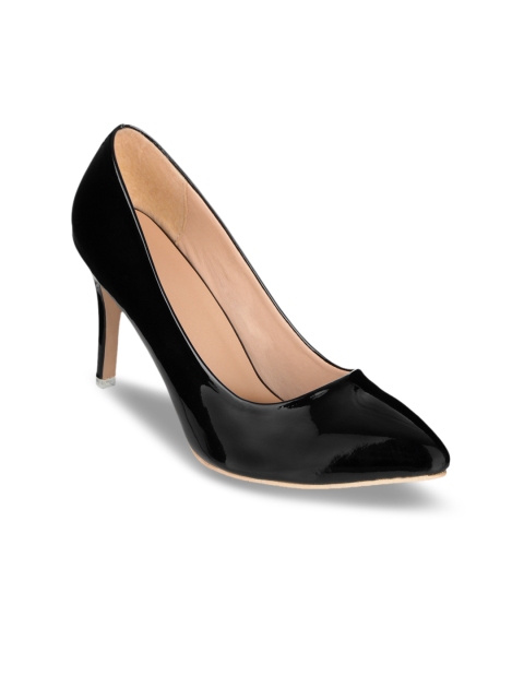 

Sherrif Shoes Women Black Solid Pumps