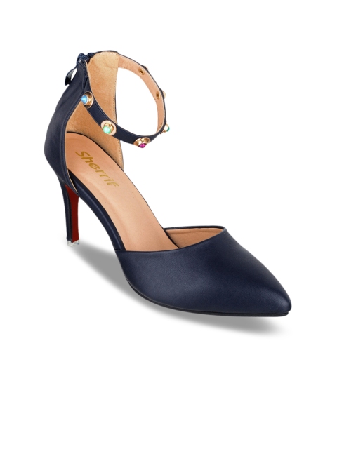 

Sherrif Shoes Women Navy Blue Solid Pumps