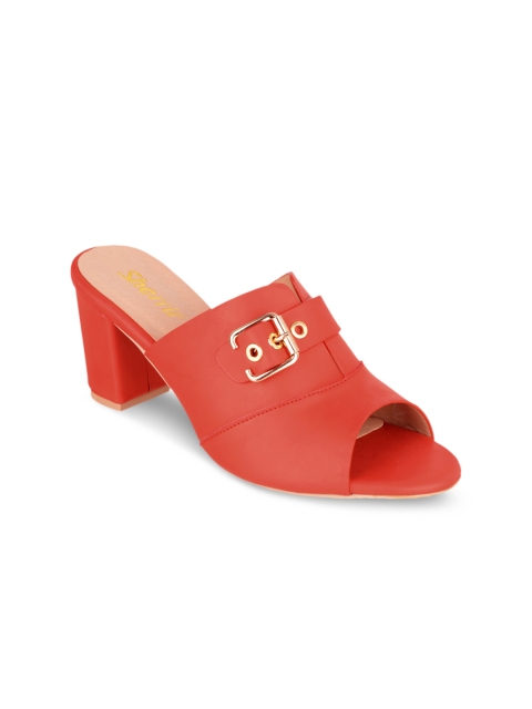 

Sherrif Shoes Women Red Solid Sandals