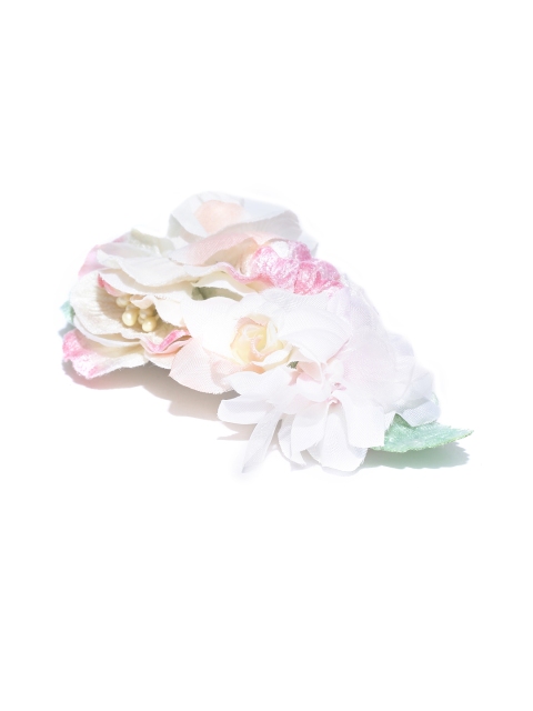 

Accessorize Off-White & Pink Floral French Barrette