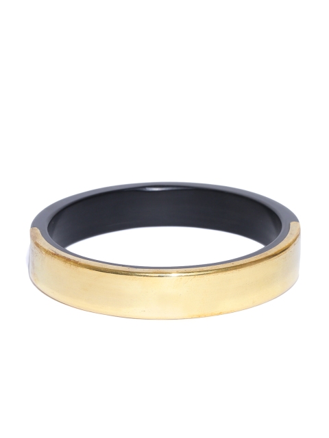 

Accessorize Black & Gold-Toned Bangle-Style Bracelet