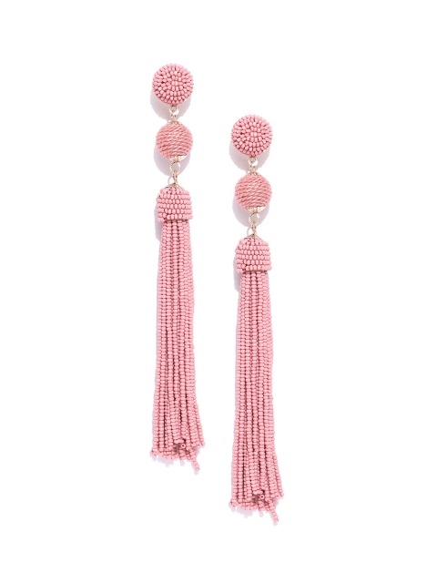 

Accessorize Pink Tasselled Contemporary Drop Earrings