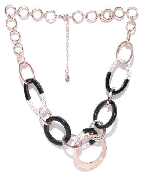 

Accessorize Rose Gold-Toned & Black Necklace