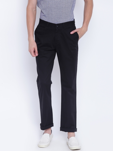 

Blackberrys Men Black Regular Fit Solid Chinos