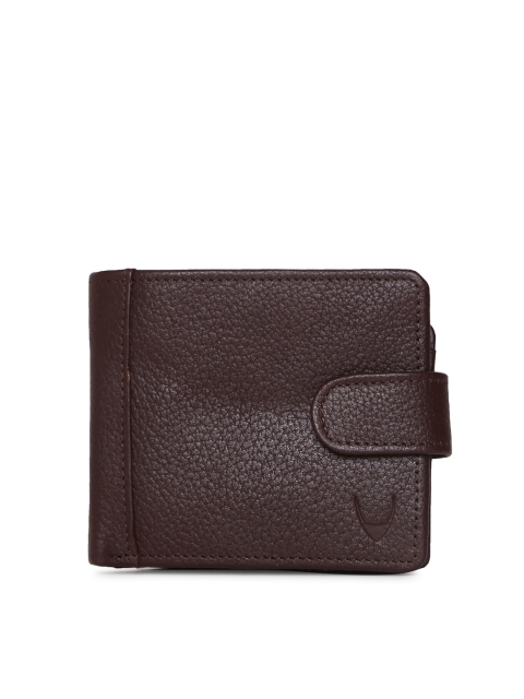 

Hidesign Men Brown Textured Two Fold Wallet