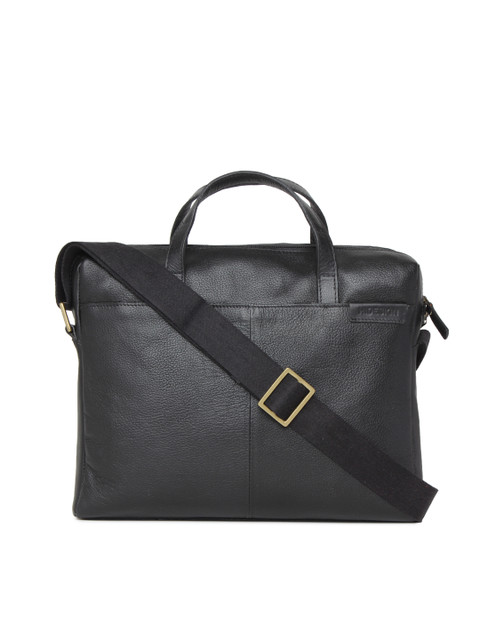 

Hidesign Men Black Solid Laptop Bag