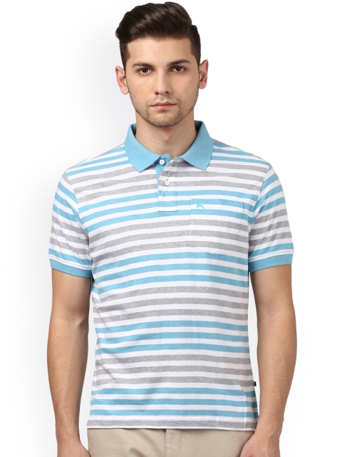 

Parx Men Sea Green Solid Polo Collar T-shirt