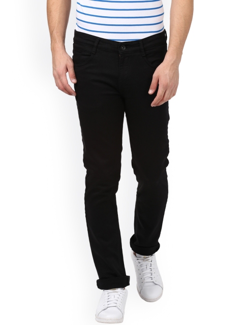 

Parx Men Black Slim Fit Mid-Rise Clean Look Stretchable Jeans